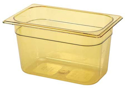 Light Goldenrod Rubbermaid Gastronorm Food Pan 1/4 150 mm - Amber