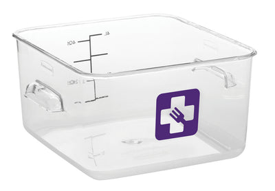 Lavender Rubbermaid Square Container - Clear - 3.8L Purple