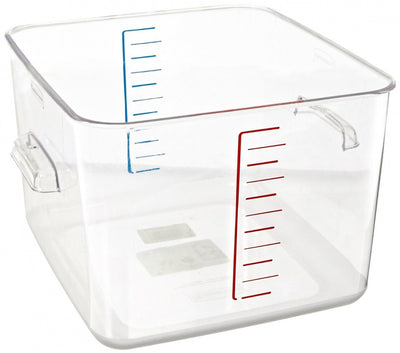 White Smoke Rubbermaid Space Saving Container 11.4 L - Clear