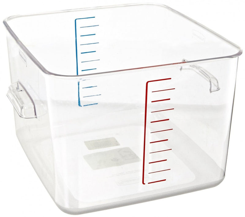 White Smoke Rubbermaid Space Saving Container 11.4 L - Clear