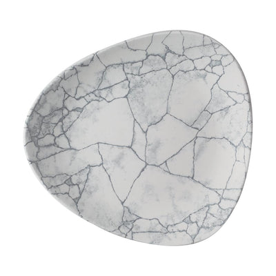 Gray Churchill Studio Prints Kintsugi Pearl Lotus Plates Grey 254mm (Pack of 12)