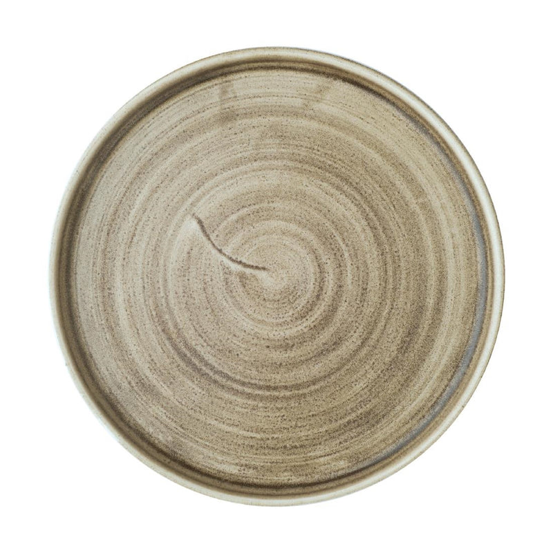 Rosy Brown Churchill Stonecast Patina Antique Taupe Walled Plates 220mm (Pack of 6)