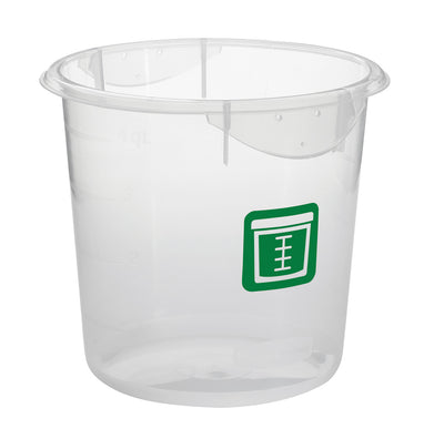 Light Gray Rubbermaid Round Container - Clpp - 3.8L Green