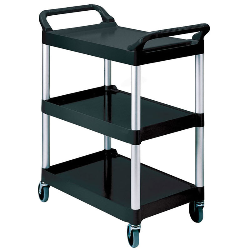 Dark Slate Gray Rubbermaid Utility Cart - Black