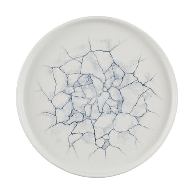 Light Gray Churchill Studio Prints Kintsugi Pearl Walled Plates Grey 260mm (Pack of 6)