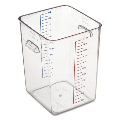 White Smoke Rubbermaid Space Saving Container 20.8 L - Clear