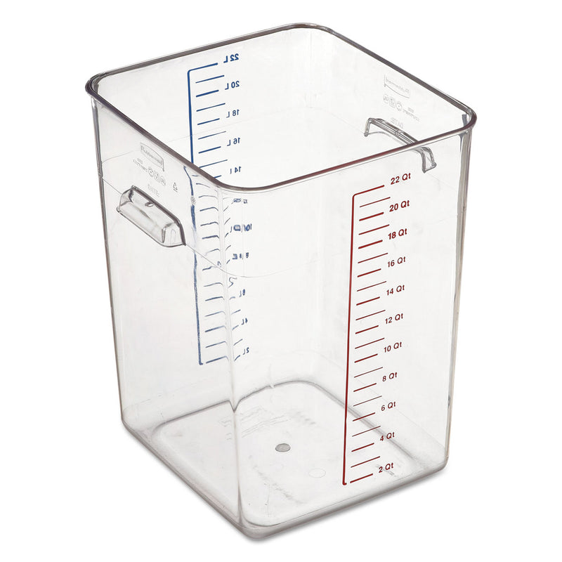 White Smoke Rubbermaid Space Saving Container 20.8 L - Clear