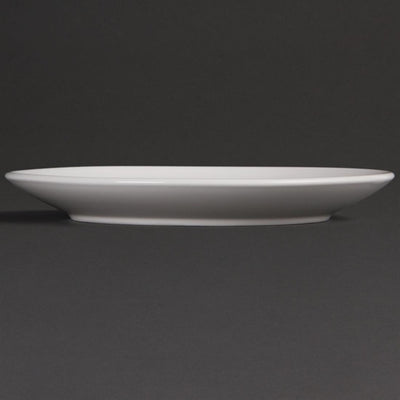 Dark Slate Gray Olympia Whiteware Coupe Plates 230mm (Pack of 12)