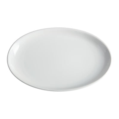 Light Gray Olympia French Deep Oval Plates 365mm (Pack of 2)