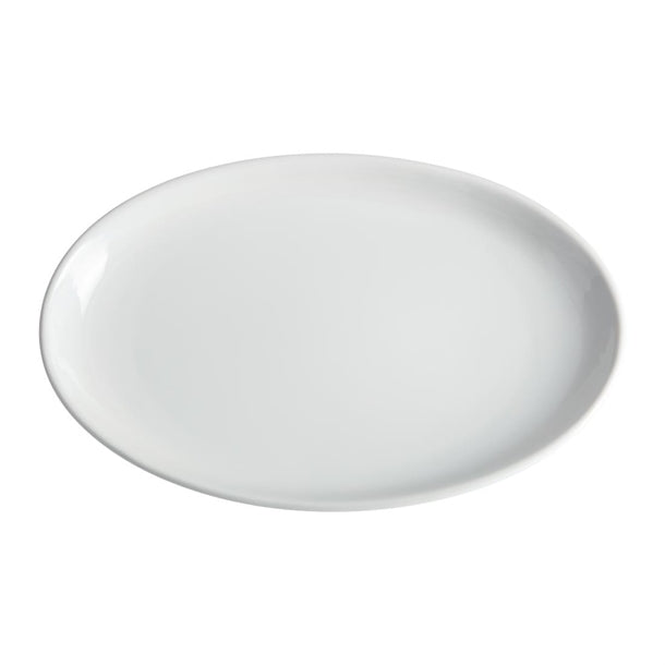 Light Gray Olympia French Deep Oval Plates 365mm (Pack of 2)
