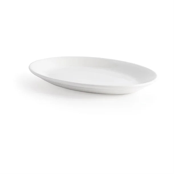 Lavender Churchill Whiteware Oval Platters 305mm (Pack of 12)