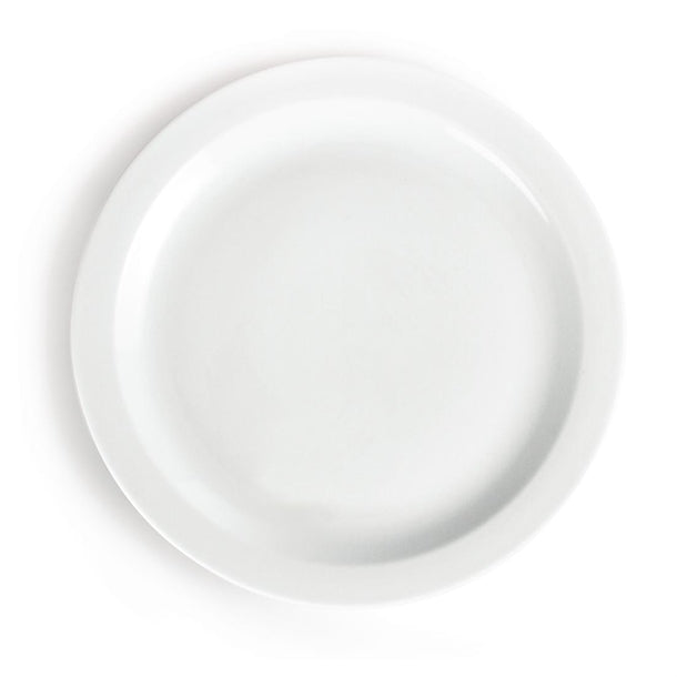 White Smoke Olympia Whiteware Narrow Rimmed Plates 280mm (Pack of 6)
