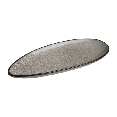 Light Slate Gray Olympia Mineral Leaf Plate 305mm (Pack of 6)