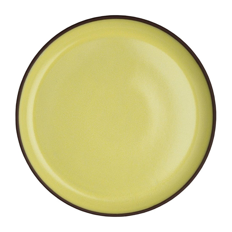 Dark Khaki Maham Studio Spice Saffron Plates 240mm (Pack of 12)