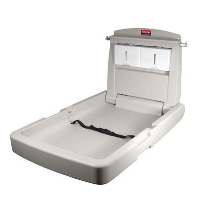 Gray Rubbermaid Vertical Baby Changing Station