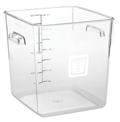 Lavender Rubbermaid Square Container - Clear - 7.6L White