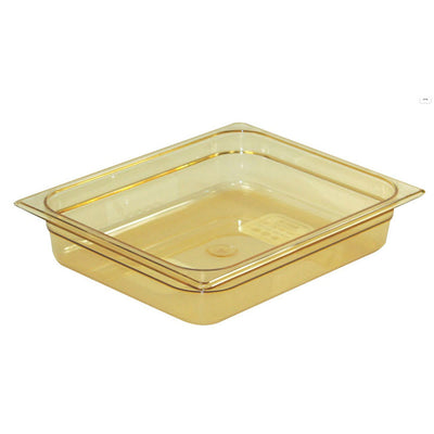 Tan Rubbermaid Gastronorm Food Pan 1/2 65 mm - Amber