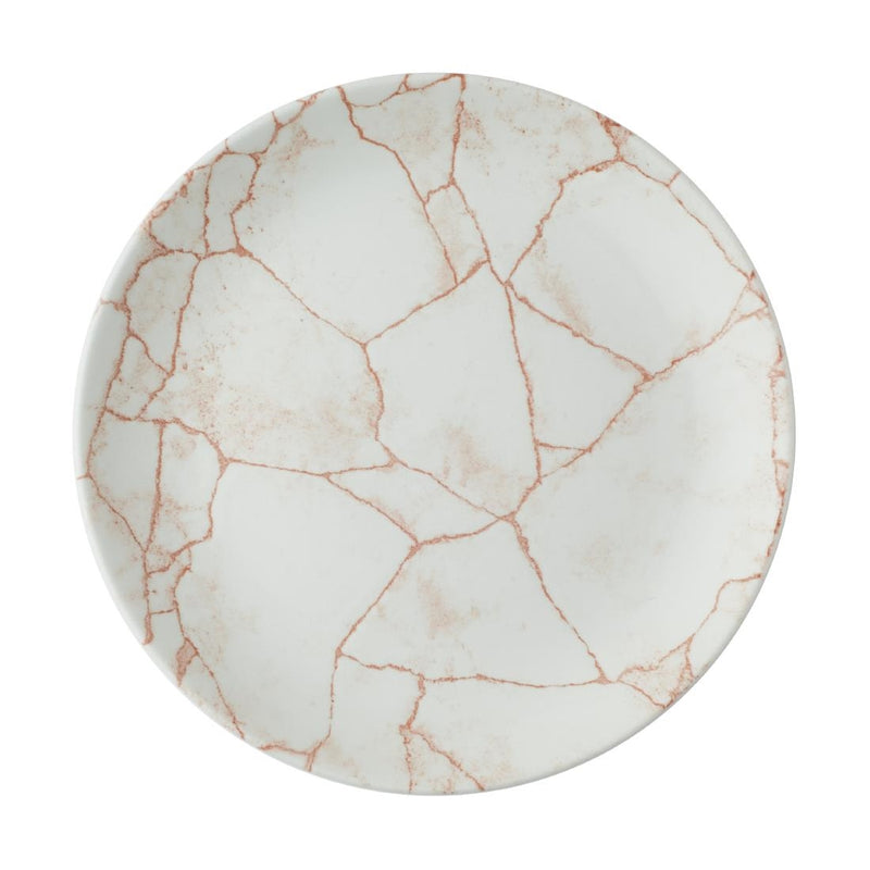 Light Gray Churchill Studio Prints Kintsugi Evolve Coupe Plates Coral 220mm(Pack of 12)