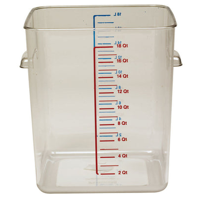 Light Gray Rubbermaid Space Saving Container 17 L - Clear