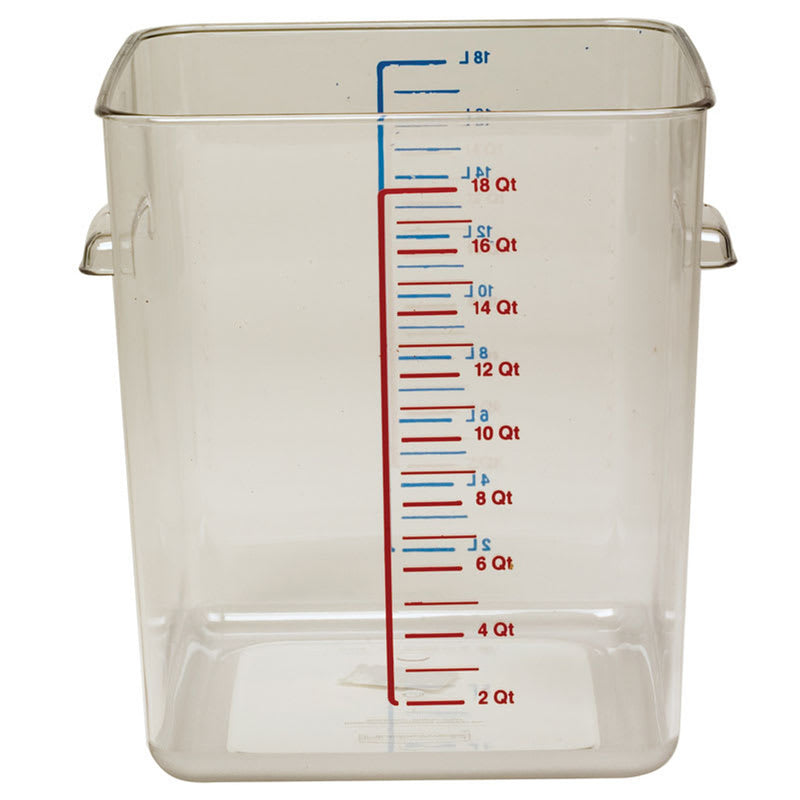 Light Gray Rubbermaid Space Saving Container 17 L - Clear