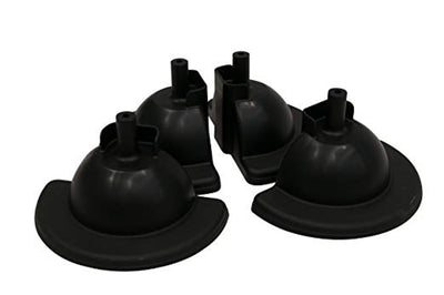 Black Rubbermaid Feet (Set Of 4 Feet) For Replacement