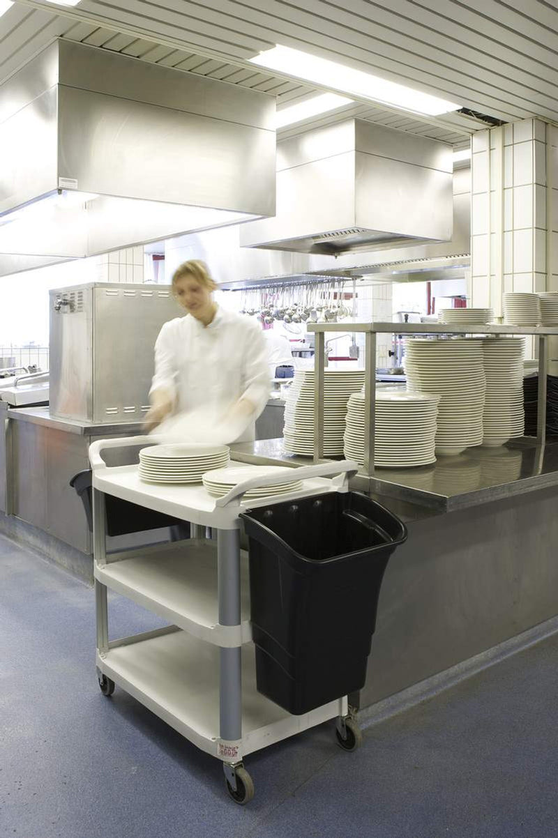 Light Slate Gray Rubbermaid Utility Cart - Platinum