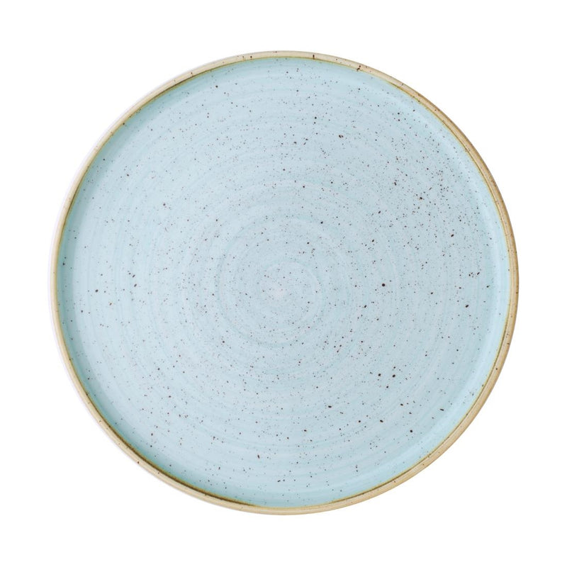 Light Gray Churchill Stonecast Walled Plates Duck Egg 260mm (Pack of 6)