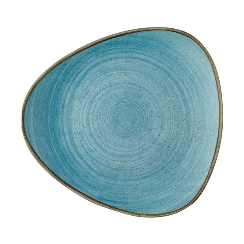 Cadet Blue Churchill Stonecast Raw Lotus Plates Teal 254mm (Pack of 12)