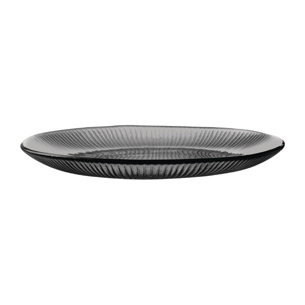 Dim Gray Churchill Bamboo Organic Glass Round Plate 295mm (Pack of 6)