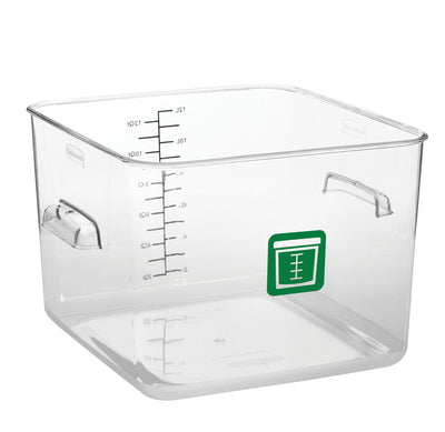 Lavender Rubbermaid Square Container - Clear - 11.4L Green
