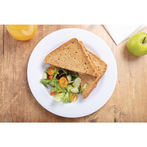 Tan Olympia Kristallon Melamine Plates 254mm (Pack of 6)