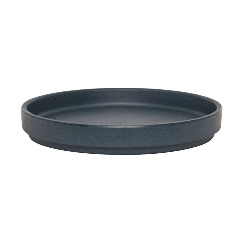 Dark Slate Gray Steelite Cali Harbor Stack Plate 159mm Dia 22mm H (Box 6)(Direct)