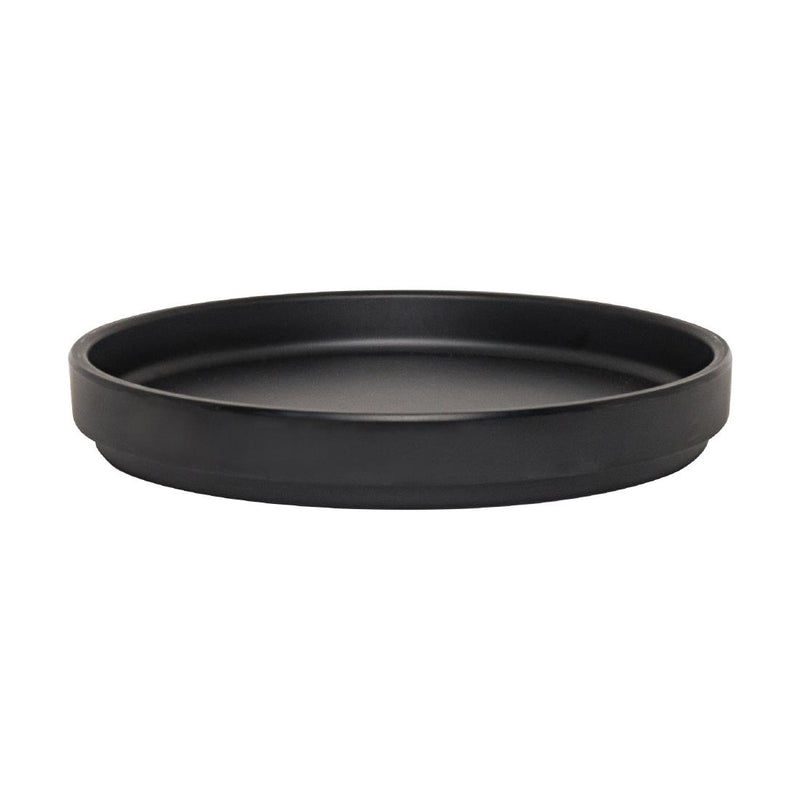 Dark Slate Gray Steelite Cali Black Stack Plate 159mm Dia 22mm H (Box 6)(Direct)