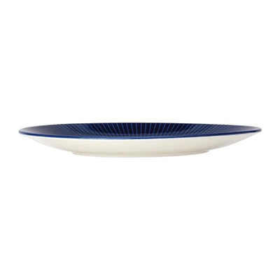 Light Gray Steelite Willow Azure Gourmet Coupe Plates Blue 280mm (Pack of 6)