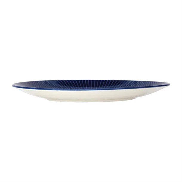 Light Gray Steelite Willow Azure Gourmet Coupe Plates Blue 280mm (Pack of 6)