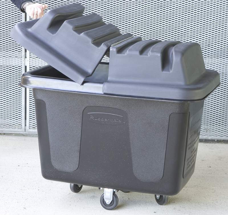 Light Slate Gray Rubbermaid Cube Truck 0.4 M³ - Black