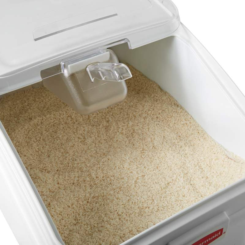 Rosy Brown Rubbermaid Ingredient Bin With Scoop 116 L