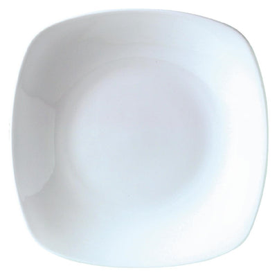 Light Gray Steelite Quadro White Square Plates 230mm (Pack of 24)