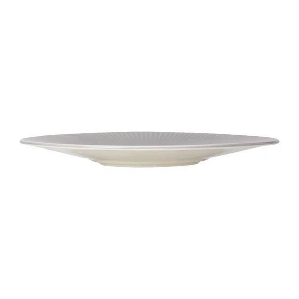 Gray Steelite Willow Mist Gourmet Plates Small Well Grey 285mm (Pack of 6)