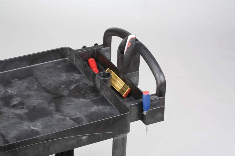 Light Gray Rubbermaid Heavy-Duty Cart Lipped Shelf M