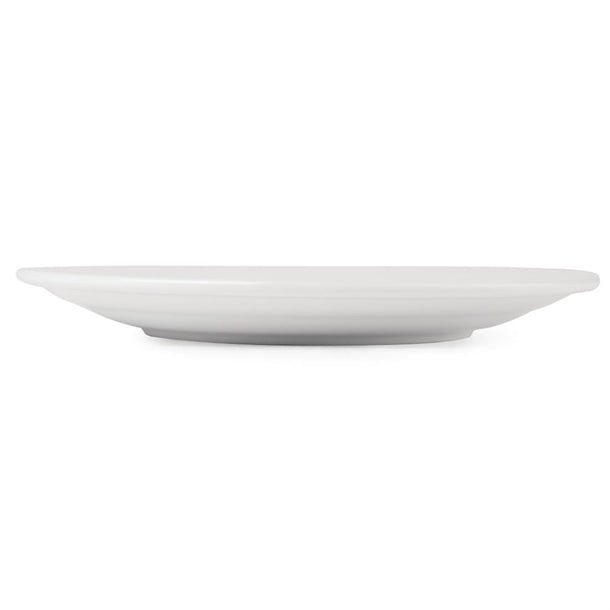 Light Gray Olympia Athena Wide Rimmed Plates 280mm White (Pack of 6)