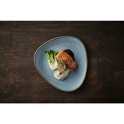 Dark Slate Gray Churchill Stonecast Raw Lotus Plates Teal 228mm (Pack of 12)