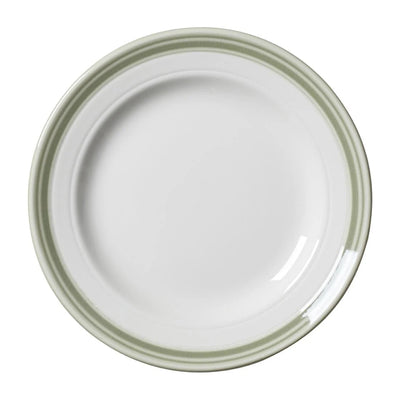 Light Gray Steelite Bead Sage Plates 165mm (Pack of 12)