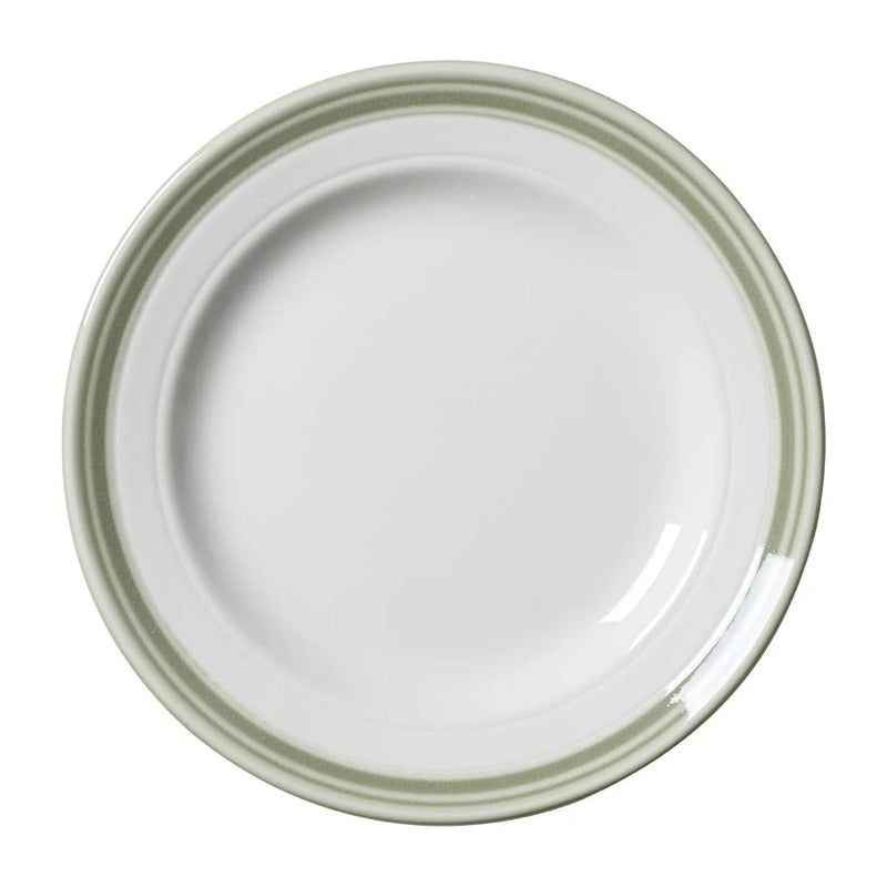 Light Gray Steelite Bead Sage Plates 165mm (Pack of 12)