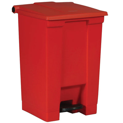 Firebrick Rubbermaid Step-On Can 45L Red