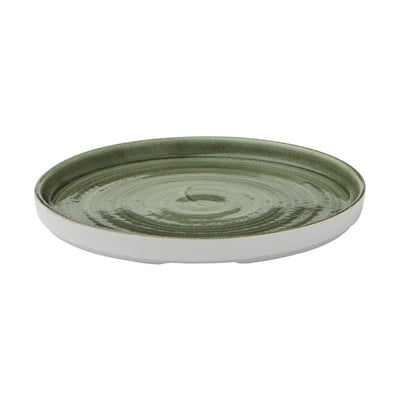 Slate Gray Churchill Stonecast Patina Walled Plates Green 220mm (Pack of 6)