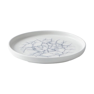 Light Gray Churchill Studio Prints Kintsugi Pearl Walled Plates Grey 220mm (Pack of 6)