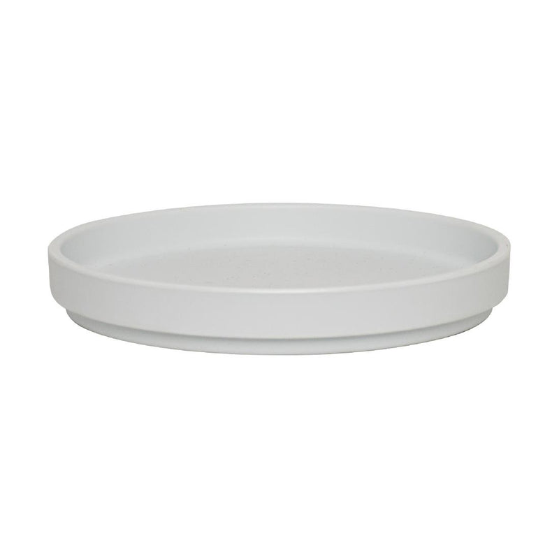 Light Gray Steelite Cali White Stack Plate 159mm Dia 22mm H (Box 6)(Direct)