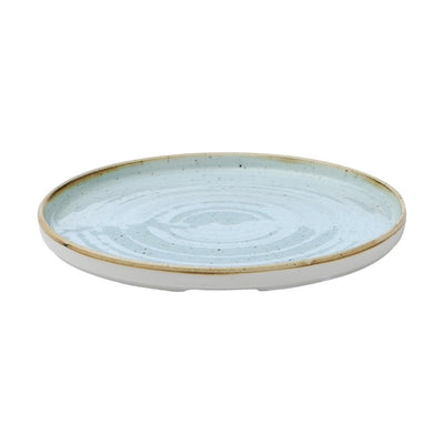 Light Gray Churchill Stonecast Walled Plates Duck Egg 260mm (Pack of 6)
