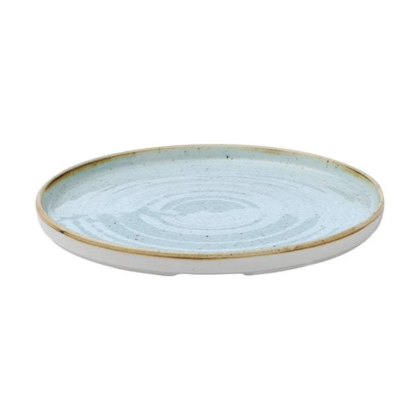 Light Gray Churchill Stonecast Walled Plates Duck Egg 260mm (Pack of 6)